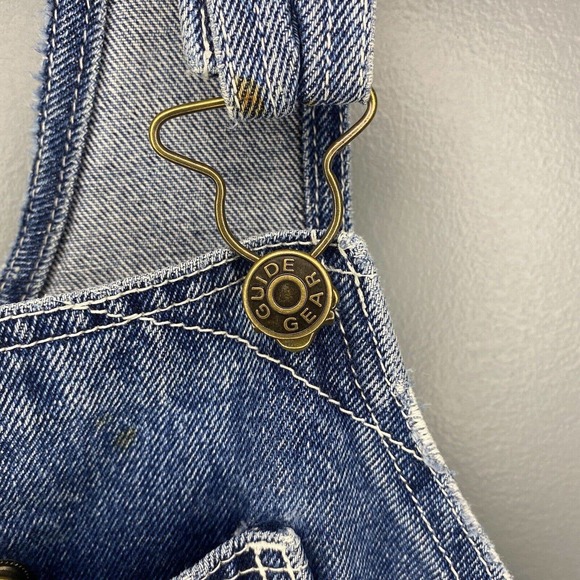 90s Vintage Guide Gear Denim Coveralls‎ Overalls Outerwear VTG 2XL Distressed - Picture 3 of 12